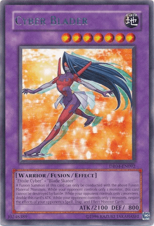 Dark Revelation Volume 4, Earth, Fusion/Effect Monster, Rare, Unlimited, Warrior Cyber Blader [DR04-EN092] Rare - Trading Card World