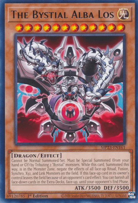 1st Edition, Dragon, Dueling Heroes Collectors Tin - Mega Pack (25th Anniversary Edition), Effect Monster, Light, Rare The Bystial Alba Los [MP23-EN161] Rare - Trading Card World