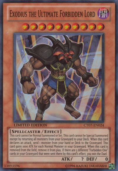 2010 Collectors Tins, Dark, Effect Monster, Limited, Spellcaster, Super Rare Exodius the Ultimate Forbidden Lord [CT07-EN024] Super Rare - Trading Card World