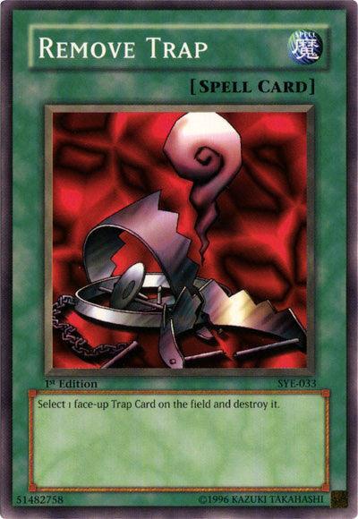 1st Edition, Common, Normal Spell, Spell, Starter Deck: Yugi Evolution, Unlimited Remove Trap [SYE-033] Common - Trading Card World