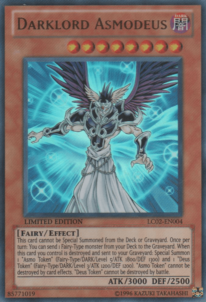 Dark, Effect Monster, Fairy, Legendary Collection 2, Limited, Ultra Rare Darklord Asmodeus [LC02-EN004] Ultra Rare - Trading Card World