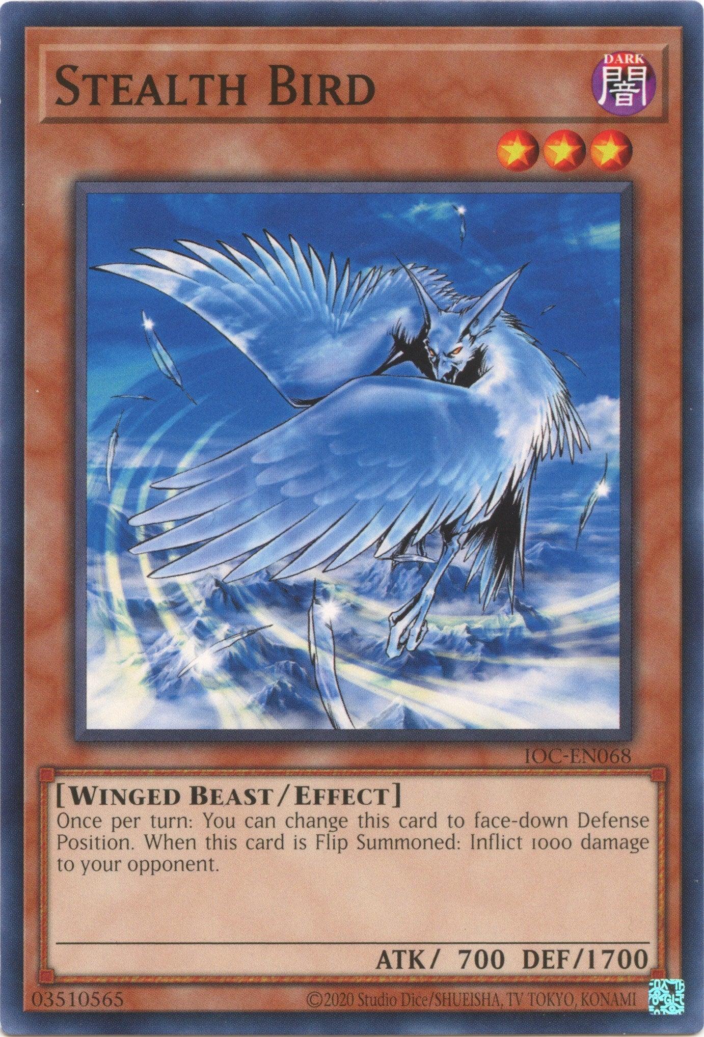 Common, Dark, Effect Monster, Invasion of Chaos (25th Anniversary Edition), Unlimited, Winged Beast Stealth Bird (25th Anniversary) [IOC-EN068] Common - Trading Card World