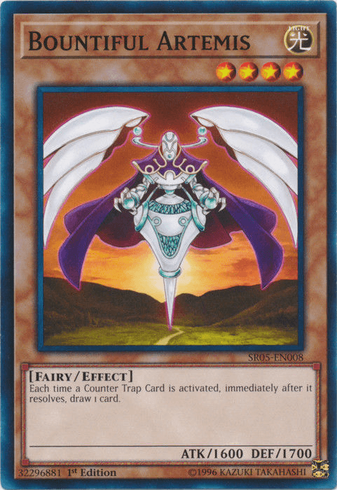 1st Edition, Common, Effect Monster, Fairy, Light, Structure Deck: Wave of Light Bountiful Artemis [SR05-EN008] Common - Trading Card World