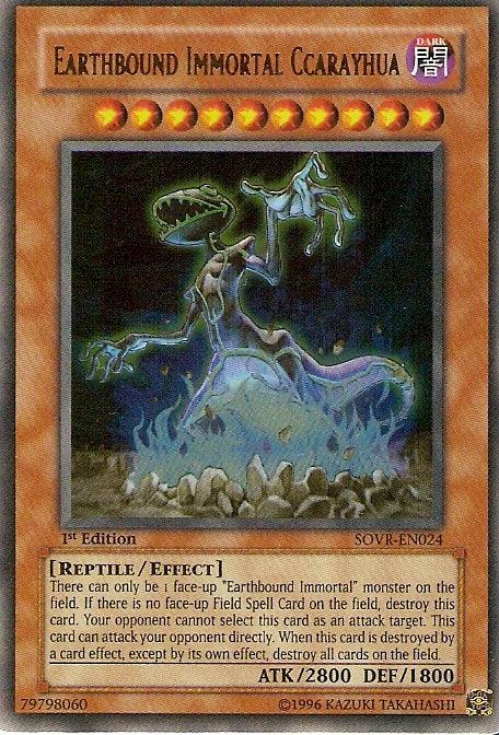 1st Edition, Dark, Effect Monster, Reptile, Stardust Overdrive, Ultra Rare, Unlimited Earthbound Immortal Ccarayhua [SOVR-EN024] Ultra Rare - Trading Card World