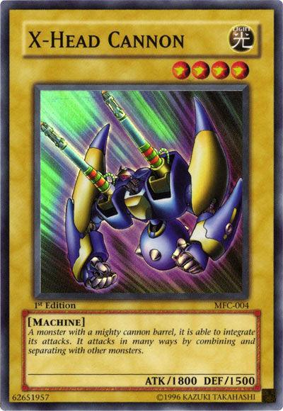 1st Edition, Light, Machine, Magician's Force, Normal Monster, Super Rare, Unlimited X-Head Cannon [MFC-004] Super Rare - Trading Card World