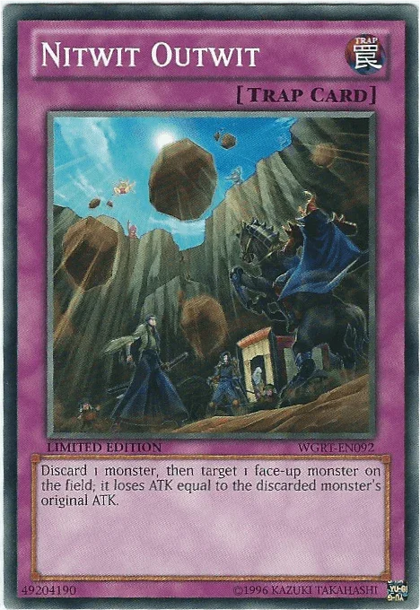 Battle Pack 2: War of the Giants Reinforcements, Common, Limited, Normal Trap, Trap Nitwit Outwit [WGRT-EN092] Common - Trading Card World