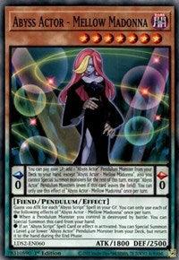 1st Edition, Common, Dark, Fiend, Legendary Duelists: Season 2, Pendulum/Effect Monster Abyss Actor - Mellow Madonna [LDS2-EN060] Common - Trading Card World