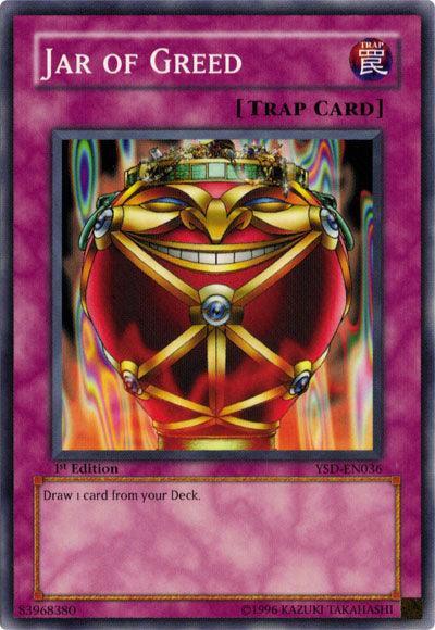 1st Edition, Common, Normal Trap, Starter Deck 2006, Trap, Unlimited Jar of Greed [YSD-EN036] Common - Trading Card World