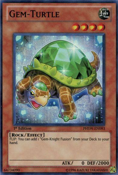 1st Edition, Earth, Effect Monster, Photon Shockwave, Rock, Super Rare, Unlimited Gem-Turtle [PHSW-EN093] Super Rare - Trading Card World