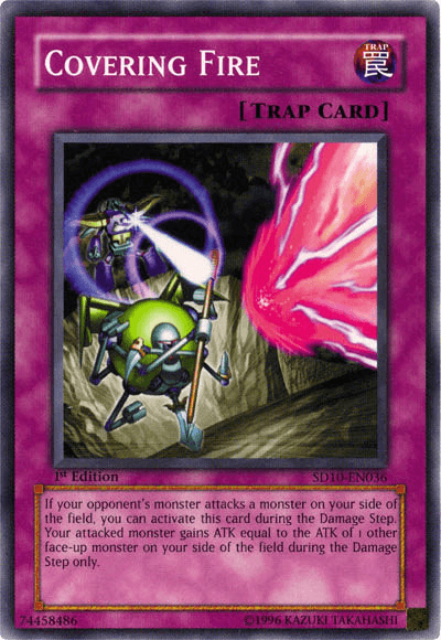 1st Edition, Common, Normal Trap, Structure Deck: Machine Re-Volt, Trap, Unlimited Covering Fire [SD10-EN036] Common - Trading Card World