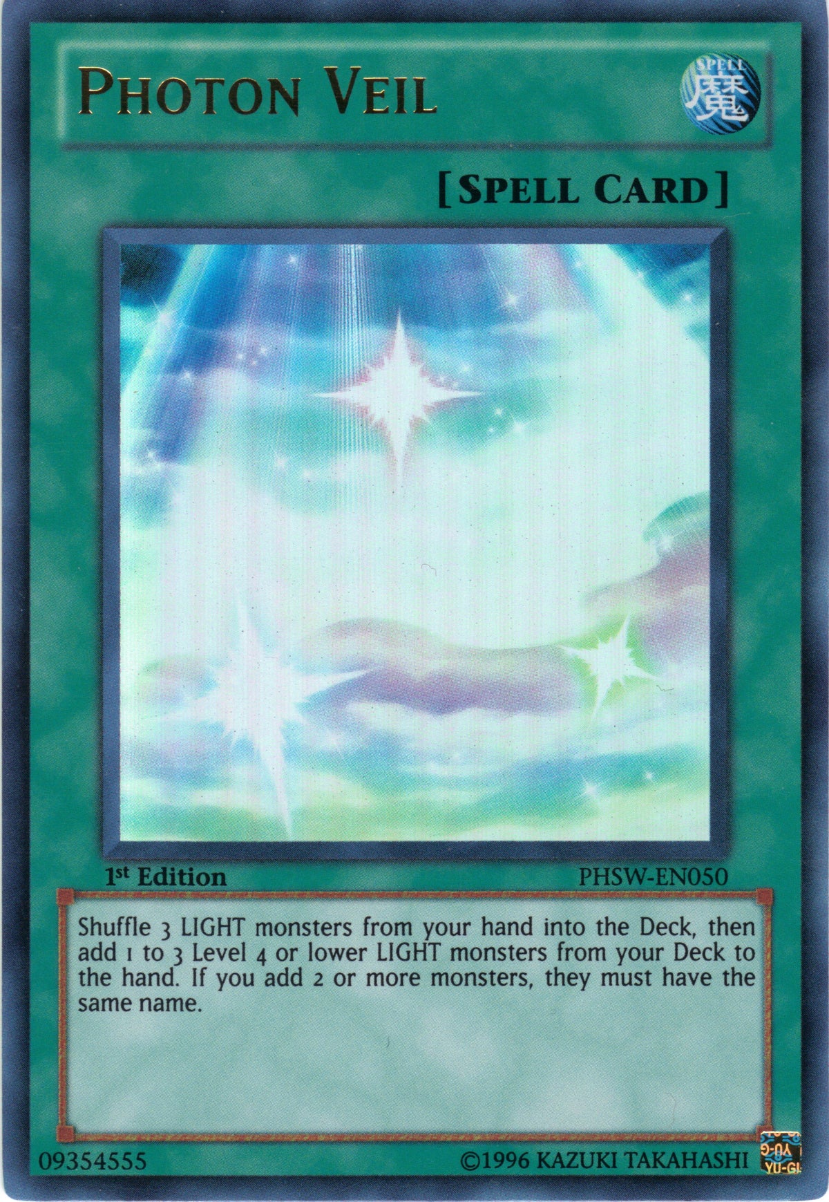 1st Edition, Normal Spell, Photon Shockwave, Spell, Ultra Rare, Unlimited Photon Veil [PHSW-EN050] Ultra Rare - Trading Card World