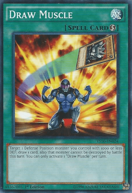 1st Edition, Common, Quick Play Spell, Spell, Starter Deck: Yuya Draw Muscle [YS16-EN024] Common - Trading Card World