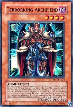 Dark, Dark Revelation Volume 1, Effect Monster, Fiend, Super Rare, Unlimited Terrorking Archfiend [DR1-EN234] Super Rare - Trading Card World
