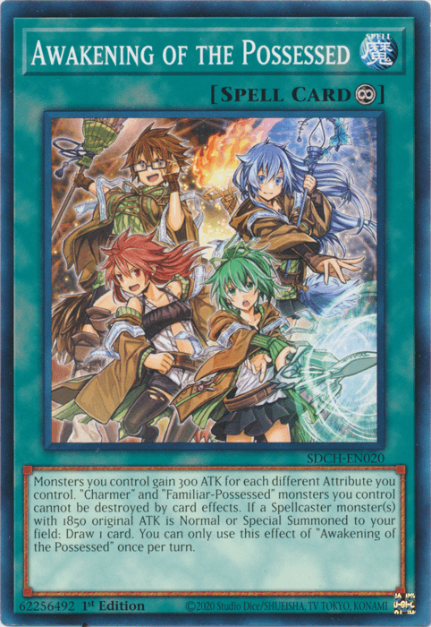 1st Edition, Common, Continuous Spell, Spell, Structure Deck: Spirit Charmers Awakening of the Possessed [SDCH-EN020] Common - Trading Card World