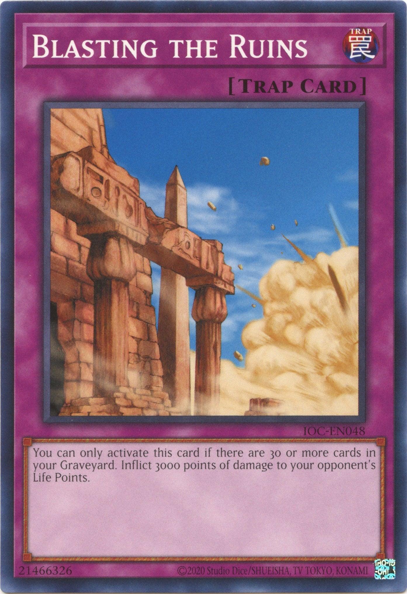 Common, Invasion of Chaos (25th Anniversary Edition), Normal Trap, Trap, Unlimited Blasting the Ruins (25th Anniversary) [IOC-EN048] Common - Trading Card World