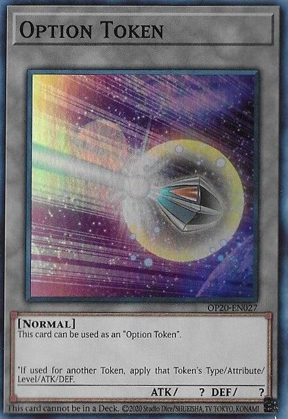 OTS Tournament Pack 20, Super Rare, Token, Unlimited Option Token [OP20-EN027] Super Rare - Trading Card World