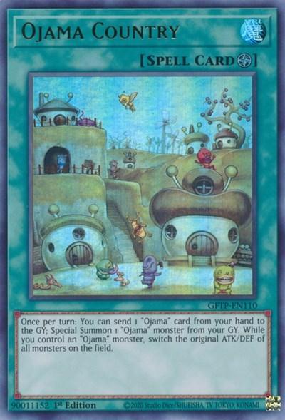 1st Edition, Field Spell, Ghosts from the Past, Spell, Ultra Rare Ojama Country [GFTP-EN110] Ultra Rare - Trading Card World