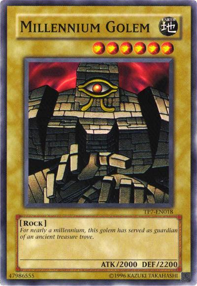 Common, Earth, Normal Monster, Rock, Tournament Pack 7, Unlimited Millennium Golem [TP7-EN018] Common - Trading Card World