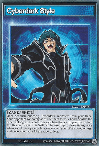 1st Edition, Common, Skill, Speed Duel GX: Duel Academy Box Cyberdark Style [SGX1-ENS15] Common - Trading Card World