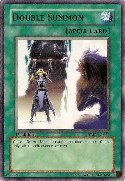 1st Edition, Normal Spell, Rare, Spell, Tactical Evolution, Unlimited Double Summon [TAEV-EN056] Rare - Trading Card World