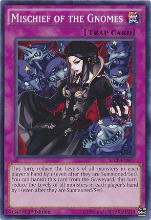 1st Edition, Common, Normal Trap, Secrets of Eternity, Trap, Unlimited Mischief of the Gnomes [SECE-EN081] Common - Trading Card World
