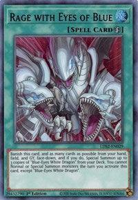 1st Edition, Legendary Duelists: Season 2, Quick-Play Spell, Spell, Ultra Rare Rage with Eyes of Blue (Purple) [LDS2-EN029] Ultra Rare - Trading Card World