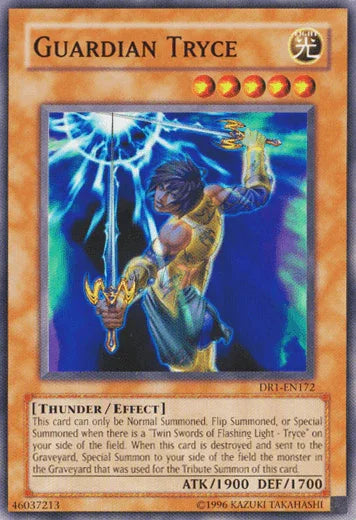 Common, Dark Revelation Volume 1, Effect Monster, Light, Thunder, Unlimited Guardian Tryce [DR1-EN172] Common - Trading Card World