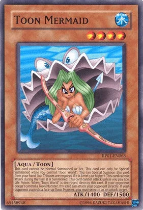 Aqua, Common, Retro Pack 1, Toon Monster, Unlimited, Water Toon Mermaid [RP01-EN063] Common - Trading Card World