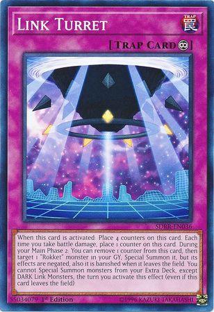 1st Edition, Common, Continuous Trap, Structure Deck: Rokket Revolt, Trap Link Turret [SDRR-EN036] Common - Trading Card World
