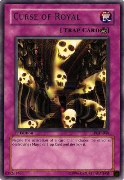 1st Edition, Counter Trap, Pharaonic Guardian, Rare, Trap, Unlimited Curse of Royal [PGD-044] Rare - Trading Card World
