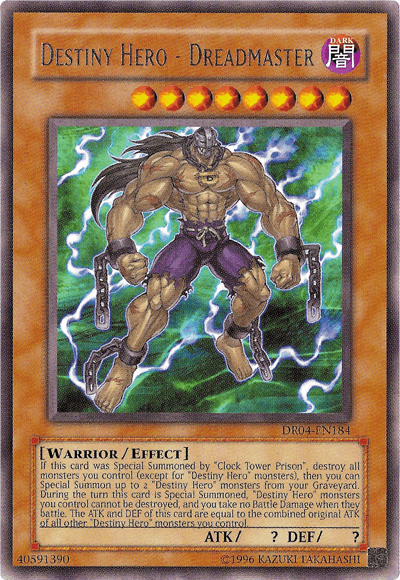 Dark, Dark Revelation Volume 4, Effect Monster, Rare, Unlimited, Warrior Destiny Hero - Dreadmaster [DR04-EN184] Rare - Trading Card World