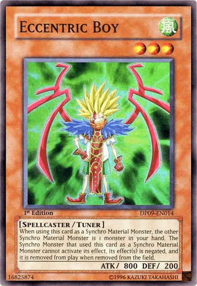 1st Edition, Duelist Pack 9: Yusei 2, Spellcaster, Super Rare, Tuner Monster, Unlimited, Wind Eccentric Boy [DP09-EN014] Super Rare - Trading Card World