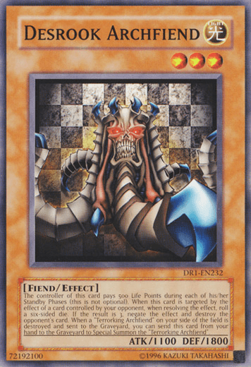 Common, Dark Revelation Volume 1, Effect Monster, Fiend, Light, Unlimited Desrook Archfiend [DR1-EN232] Common - Trading Card World