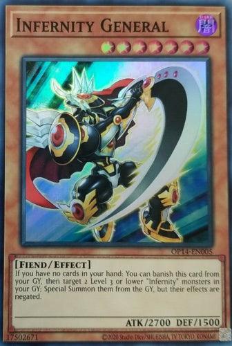 Dark, Effect Monster, Fiend, OTS Tournament Pack 14, Super Rare, Unlimited Infernity General [OP14-EN005] Super Rare - Trading Card World