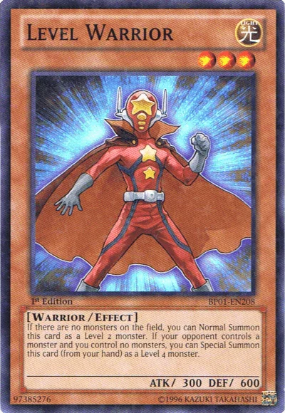 1st Edition, Battle Pack: Epic Dawn, Effect Monster, Light, Starfoil Rare, Unlimited, Warrior Level Warrior [BP01-EN208] Starfoil Rare - Trading Card World