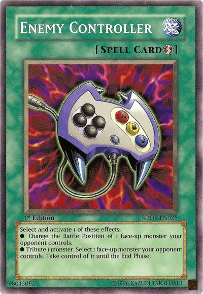 1st Edition, Common, Quick Play Spell, Spell, Structure Deck: The Dark Emperor, Unlimited Enemy Controller [SDDE-EN025] Common - Trading Card World