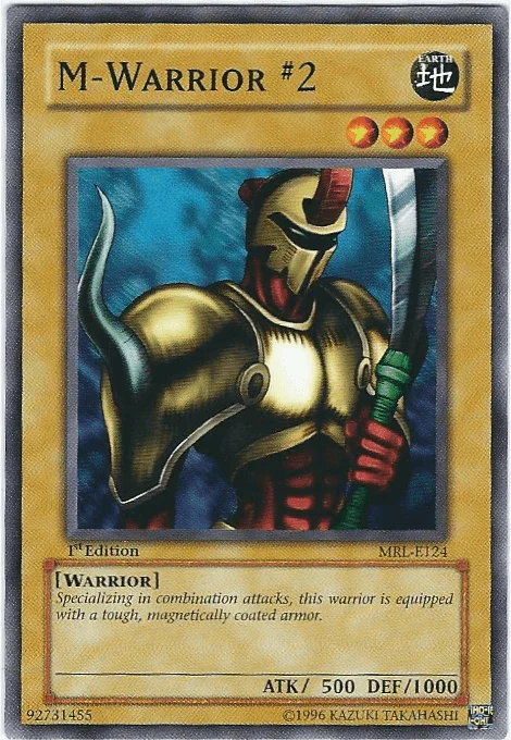 1st Edition, Common, Earth, Magic Ruler, Normal Monster, Unlimited, Warrior M-Warrior #2 [MRL-E124] Common - Trading Card World