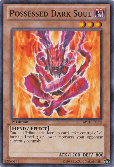 1st Edition, Battle Pack: Epic Dawn, Common, Dark, Effect Monster, Fiend, Unlimited Possessed Dark Soul [BP01-EN178] Common - Trading Card World