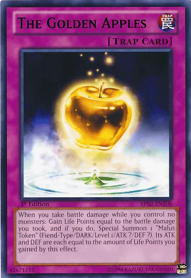1st Edition, Battle Pack 2: War of the Giants, Mosaic Rare, Normal Trap, Trap, Unlimited The Golden Apples [BP02-EN208] Mosaic Rare - Trading Card World