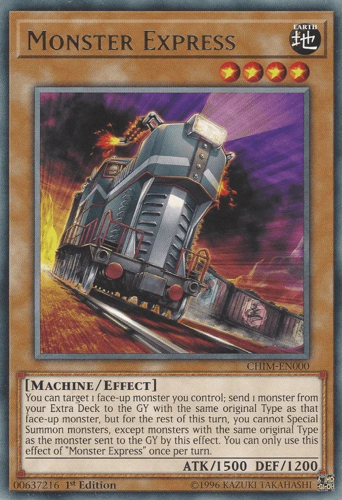 1st Edition, Chaos Impact, Earth, Effect Monster, Machine, Rare, Unlimited Monster Express [CHIM-EN000] Rare - Trading Card World