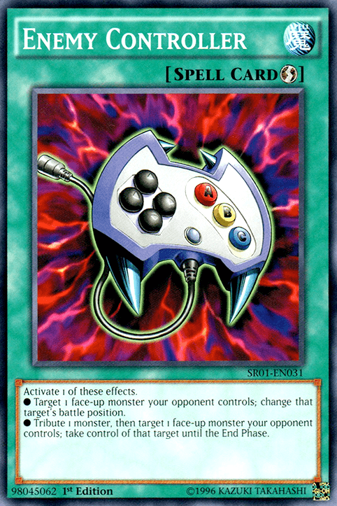 1st Edition, Common, Quick Play Spell, Spell, Structure Deck: Emperor of Darkness, Unlimited Enemy Controller [SR01-EN031] Common - Trading Card World