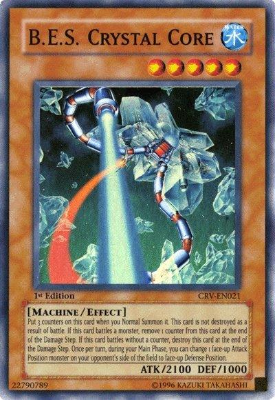 1st Edition, Cybernetic Revolution, Effect Monster, Machine, Super Rare, Unlimited, Water B.E.S. Crystal Core [CRV-EN021] Super Rare - Trading Card World