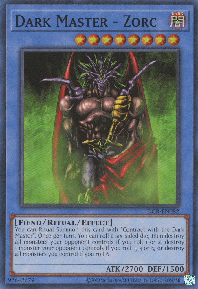 Dark, Dark Crisis, Effect Monster, Fiend, Super Rare, Unlimited Dark Master - Zorc [DCR-EN082] Super Rare - Trading Card World