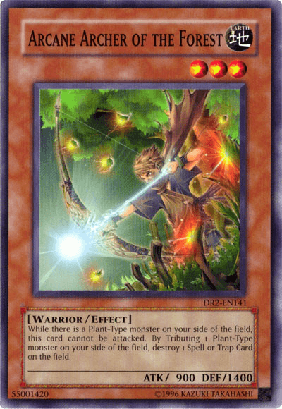 Common, Dark Revelation Volume 2, Earth, Effect Monster, Unlimited, Warrior Arcane Archer of the Forest [DR2-EN141] Common - Trading Card World
