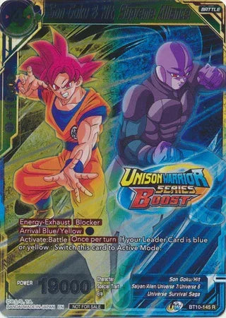 Son Goku & Hit, Supreme Alliance (Event Pack 08) (Alternate Foil) (BT10-145) [Tournament Promotion Cards]