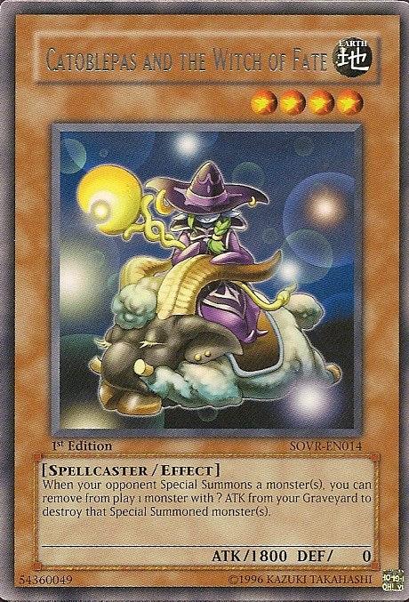 1st Edition, Earth, Effect Monster, Rare, Spellcaster, Stardust Overdrive, Unlimited Catoblepas and the Witch of Fate [SOVR-EN014] Rare - Trading Card World