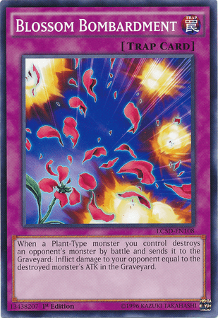1st Edition, Common, Legendary Collection 5D's, Normal Trap, Trap Blossom Bombardment [LC5D-EN108] Common - Trading Card World