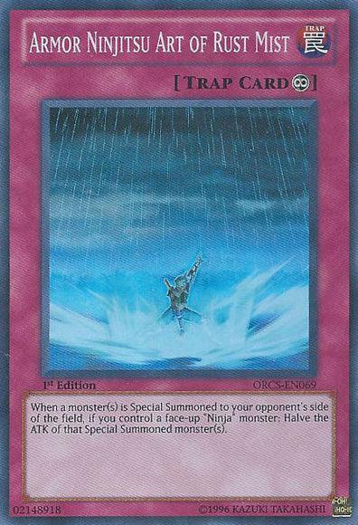 1st Edition, Continuous Trap, Order of Chaos, Super Rare, Trap, Unlimited Armor Ninjitsu Art of Rust Mist [ORCS-EN069] Super Rare - Trading Card World