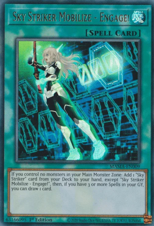 1st Edition, Magnificent Mavens, Normal Spell, Spell, Ultra Rare Sky Striker Mobilize - Engage! [MAMA-EN009] Ultra Rare - Trading Card World