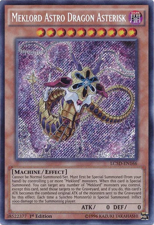 1st Edition, Dark, Effect Monster, Legendary Collection 5D's, Machine, Secret Rare Meklord Astro Dragon Asterisk [LC5D-EN166] Secret Rare - Trading Card World